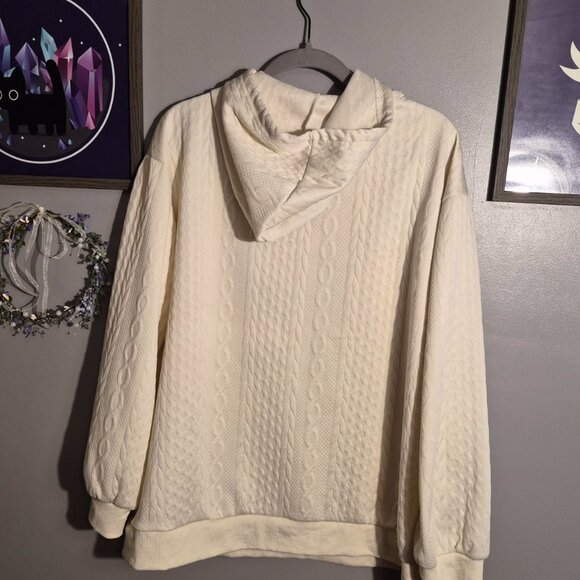 Off-White Patterned Hoodie - Picture 2 of 4